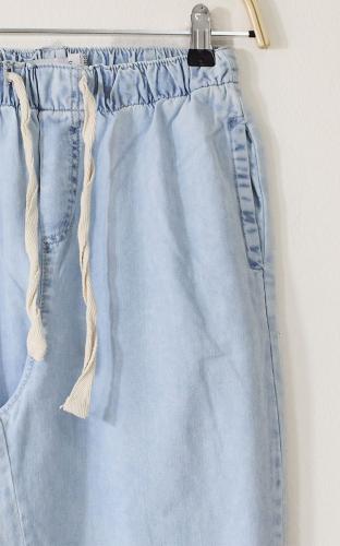 Babucha Denim Liviano Rígido con Cintura Elástica