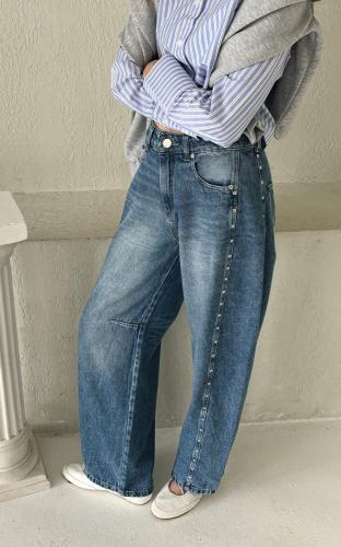 Baggy Balloon Azul Tachas