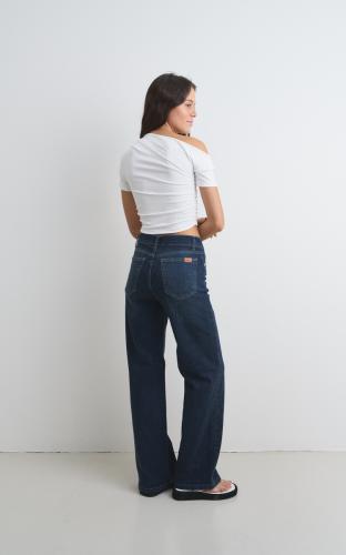  Recto Tiro Alto Comfort Elastizado Azul