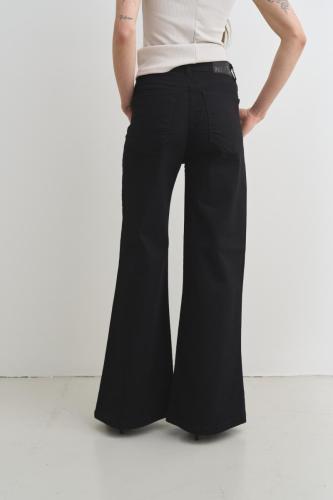 Wide leg de tiro alto con spandex 