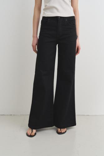 Wide leg de tiro alto con spandex 